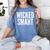 Wicked Smaht Boston Accent Graduation Tee Women's Comfort Colors T-Shirt Blue Jean