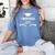 I Winged It Cosmetology Graduation Women's Comfort Colors T-Shirt Blue Jean