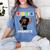 Women HBCU Grad 2025 College Graduation Apparel Women's Comfort Colors T-Shirt Blue Jean