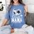 Women's Senior Nana Class Of 2026 Soccer Graduation Heart Women's Comfort Colors T-Shirt Blue Jean