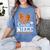 Women's Senior Niece Class Of 2026 Basketball Graduation Heart Women's Comfort Colors T-Shirt Blue Jean