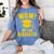 Wow My Son Graduated Mom Dad Of A Senior Graduation Women's Comfort Colors T-Shirt Blue Jean