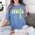 Wrestling Senior Night Wrestling Senior 2025 Graduation 22 Women's Comfort Colors T-Shirt Blue Jean