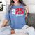 Wrestling Senior Night Wrestling Senior 2025 Graduation 75 Women's Comfort Colors T-Shirt Blue Jean