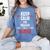 Xmas Nurse Graduation Keep Calm I'm Almost A Nurse Women's Comfort Colors T-Shirt Blue Jean