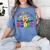 100 Days In The Book Fun 100 Days Of School Boy Girl Teacher Women's Comfort Colors T-Shirt Chalky Mint