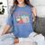 100 Days Of Coffee And Chaos Coquette Bow Book Apple Women's Comfort Colors T-Shirt Chalky Mint