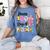 100th Day Of School Teacher Books 100 Days Of Preschool Girl Women's Comfort Colors T-Shirt Chalky Mint