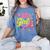 80's Girl Roller Skates Skating Eighties 1980s Nostalgia Women's Comfort Colors T-Shirt Chalky Mint