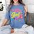 80's Girl Roller Skates Skating Eighties 1980s Nostalgia Women's Comfort Colors T-Shirt Chalky Mint