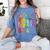 8647 Equal Rights Book Flower Trump Women Rights Feminist Women's Comfort Colors T-Shirt Chalky Mint