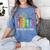 8647 Foxtrots Tangos Deltas Book Flower Resist Book Lovers Women's Comfort Colors T-Shirt Chalky Mint