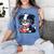 Adorable Book Lover Border Collie With Reading Glasses Cute Raglan Baseball Tee Women's Comfort Colors T-Shirt Chalky Mint