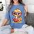 Adorable Book Lover Ostrich With Reading Glasses Cute Women's Comfort Colors T-Shirt Chalky Mint