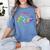 Anti Social Book Club Go Away I'm Reading Book Tie Dye Women's Comfort Colors T-Shirt Chalky Mint