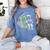 Astronaut Reading Book To Alien Moon Space Women Kids Men Women's Comfort Colors T-Shirt Chalky Mint