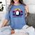 Awkward But Loyal Penguin Synthwave Vapowave Introvert Women's Comfort Colors T-Shirt Chalky Mint