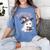 Boo Ghost Books Coquette Bow Halloween Women School Teacher Women's Comfort Colors T-Shirt Chalky Mint