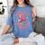 Book Fair Vibes School Librarian Retro 70s Reading Bookworm Women's Comfort Colors T-Shirt Chalky Mint