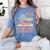 Book Girl Summer Book Reading Retro Sunset Women's Comfort Colors T-Shirt Chalky Mint