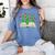Book With Shamrocks Librarian Saint Patrick's Day Kids Women's Comfort Colors T-Shirt Chalky Mint