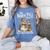 Bookish Christmas North Pole Book Club Snowman Book Worm Women's Comfort Colors T-Shirt Chalky Mint