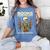 Books Make Me Happy Skeleton Read Reading Librarian Book Women's Comfort Colors T-Shirt Chalky Mint