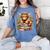 Bookworm Cute Highland Cow Reading Book Women's Comfort Colors T-Shirt Chalky Mint