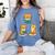 Cats Reading Book Lover Reading Bookworm Reader Women's Comfort Colors T-Shirt Chalky Mint