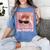 Cool Cat Meme Ew People Anti Social Introvert Cute Cat Women's Comfort Colors T-Shirt Chalky Mint