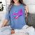 Cowabunga Retro 80s 90s Nostalgia Slang Neon Grunge Art Women's Comfort Colors T-Shirt Chalky Mint