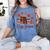 Cozy Season Autumn Leaves Books Pumpkins Fall Halloween Women's Comfort Colors T-Shirt Chalky Mint