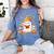 Cute Beanie Ghost Bookworm Cozy Book Reading Halloween Women's Comfort Colors T-Shirt Chalky Mint