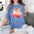 Cute Books And Coffee Crochet Valentines Day Tee For Couples Women's Comfort Colors T-Shirt Chalky Mint