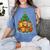 Cute Cats Reading Books Christmas Tree Women's Comfort Colors T-Shirt Chalky Mint