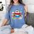 Cute Christmas A Penguin Reading Book Snowflake Hot Teacher Women's Comfort Colors T-Shirt Chalky Mint