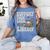 Cute Frog Support Your Local Library Librarian Book Lover Women's Comfort Colors T-Shirt Chalky Mint