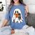 Cute Ghost Cat Reading Book Spooky Season Halloween Costume Women's Comfort Colors T-Shirt Chalky Mint