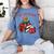 Cute Gingerbread Man Reading Book Nerd Christmas Bookish Women's Comfort Colors T-Shirt Chalky Mint