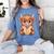 Cute Highland Cow Reading Book Women's Comfort Colors T-Shirt Chalky Mint