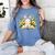 Cute Rabbit And Book Women Girls Reading Book Rabbit Lover Women's Comfort Colors T-Shirt Chalky Mint