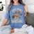 Dogs Books And Quilting Women's Comfort Colors T-Shirt Chalky Mint