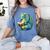 Dragon With Book Women's Comfort Colors T-Shirt Chalky Mint