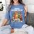 Easily Distracted By Cats And Books Book Lover Cat Women's Comfort Colors T-Shirt Chalky Mint