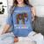 Easily Distracted By Elephants And Books Elephant Women's Comfort Colors T-Shirt Chalky Mint