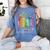 Equality Hurts No One Floral Books LGBTQ Gay Les Pride Month Women's Comfort Colors T-Shirt Chalky Mint