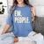 EW People Introvert Sarcastic Graphic Style Women's Comfort Colors T-Shirt Chalky Mint