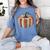 Fall Book Pumpkin Halloween Teacher Librarian Thanksgiving Women's Comfort Colors T-Shirt Chalky Mint