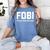 Fear Of Being Included Fobi Sarcastic Women Introvert-Chic Women's Comfort Colors T-Shirt Chalky Mint