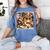 Fox Reads By Fireplace In Cabin Rustic Book Cozy Cup Tea Women's Comfort Colors T-Shirt Chalky Mint